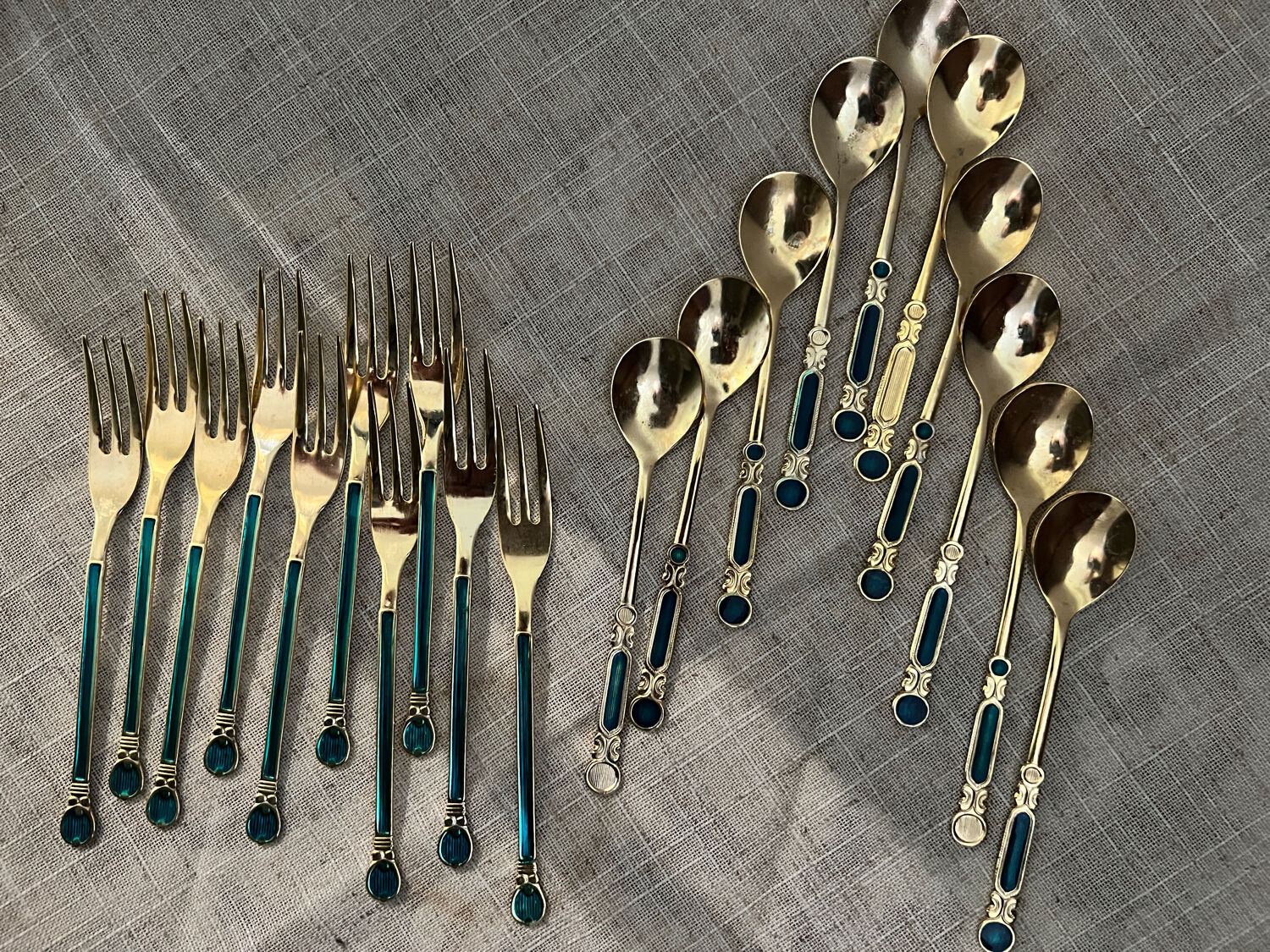 Vintage dessert cutlery made in Japan