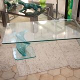 Twisted glass coffee table Italy 70