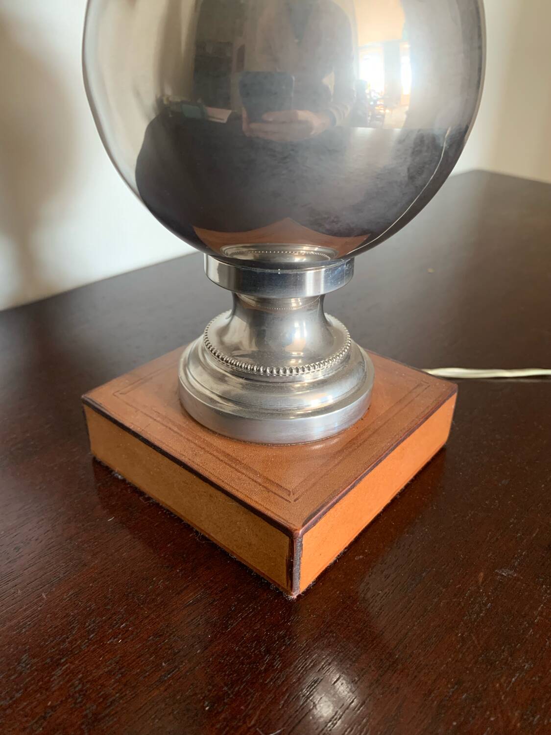 Lamp in the style of Philippe Barbier.