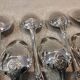 12 silver-plated metal soup spoons by the silversmith Boulenger LXV, half-rich.