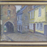 Antique painting by Pierre Boissart (1878-1944) signed country view B8