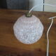 Pink clichy glass walk-in hanging