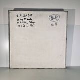 Tableau abstrait, huile et concrétions sur panneau N°16,LM Londot 1963