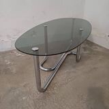 Designer chrome coffee table