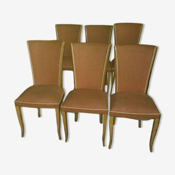Set of 6 vintage 50s chairs