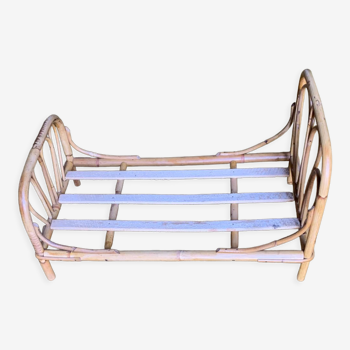 Doll rattan bed