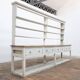 Large Vintage French Painted Wooden Grocery Store Cabinet, 1920