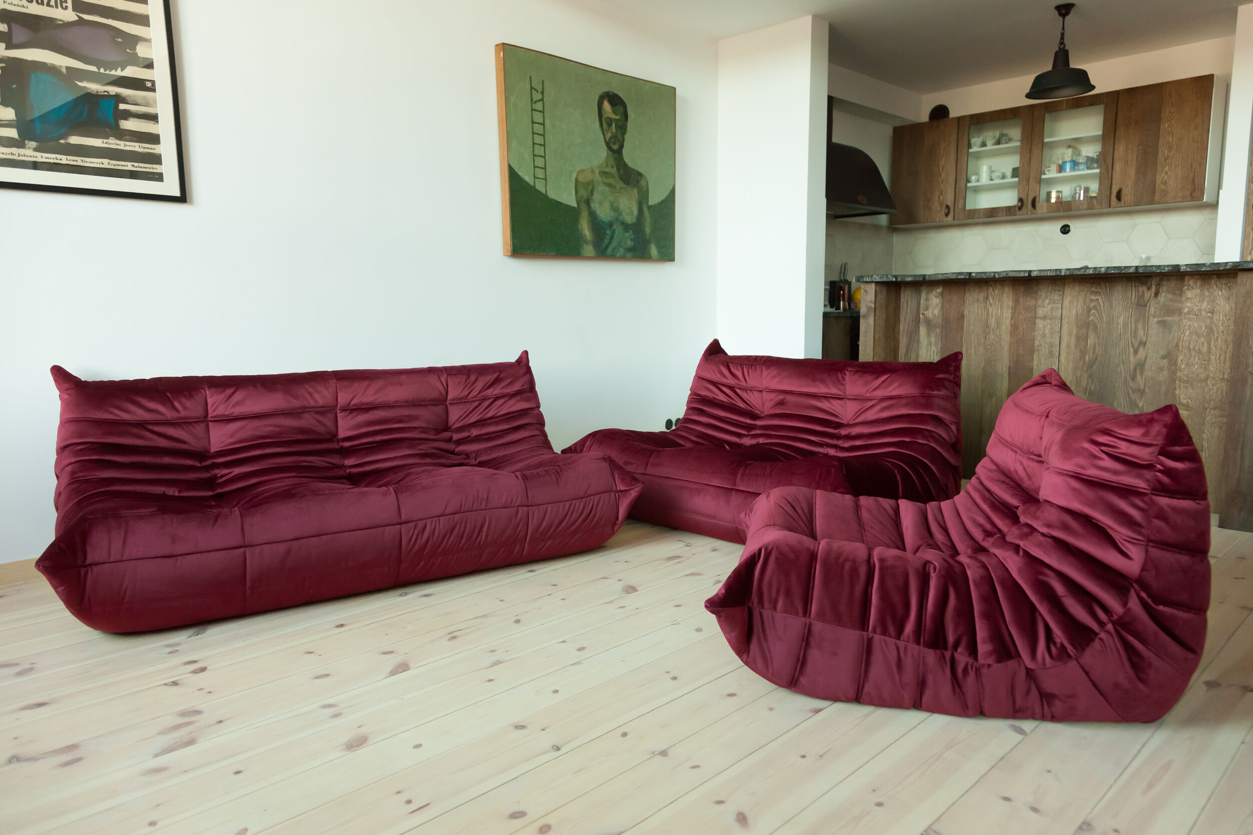 Togo sofa set model designed by Michel Ducaroy 1973