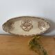 1 iron clay dish HB Choisy le Roi sepia color