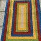 Trio of Vintage Bold Primary Colors Shag Rugs