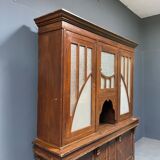 Large art deco cafe cabinet from Belgium, 1920s.