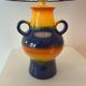 Upcycled table lamp made from an original 1970s Pop Art Dümler & Breiden vase.