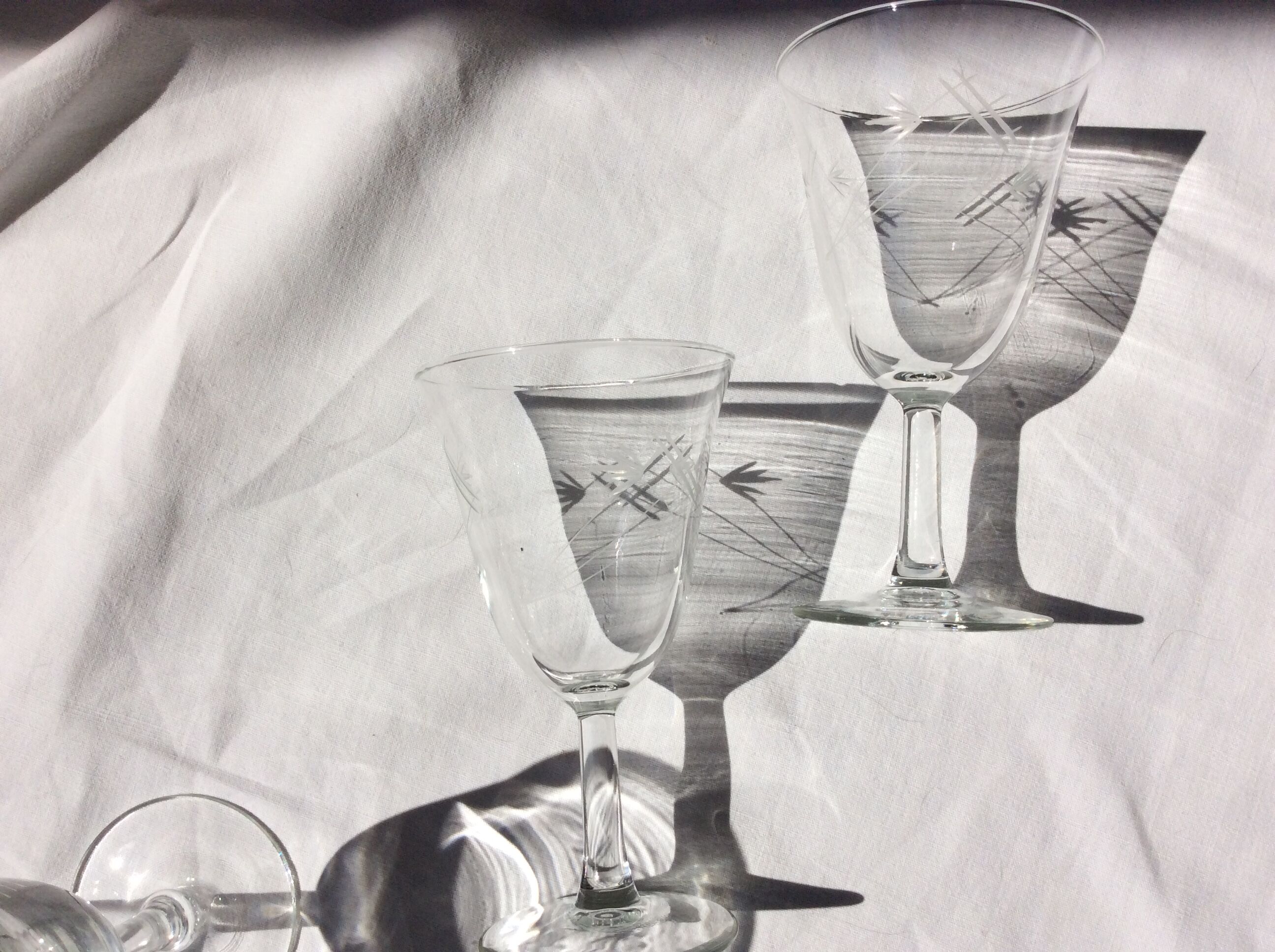 10 engraved foot glasses