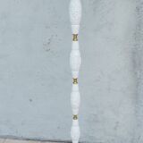 Halogen floor lamp from the 60s in marble ceramic and brass