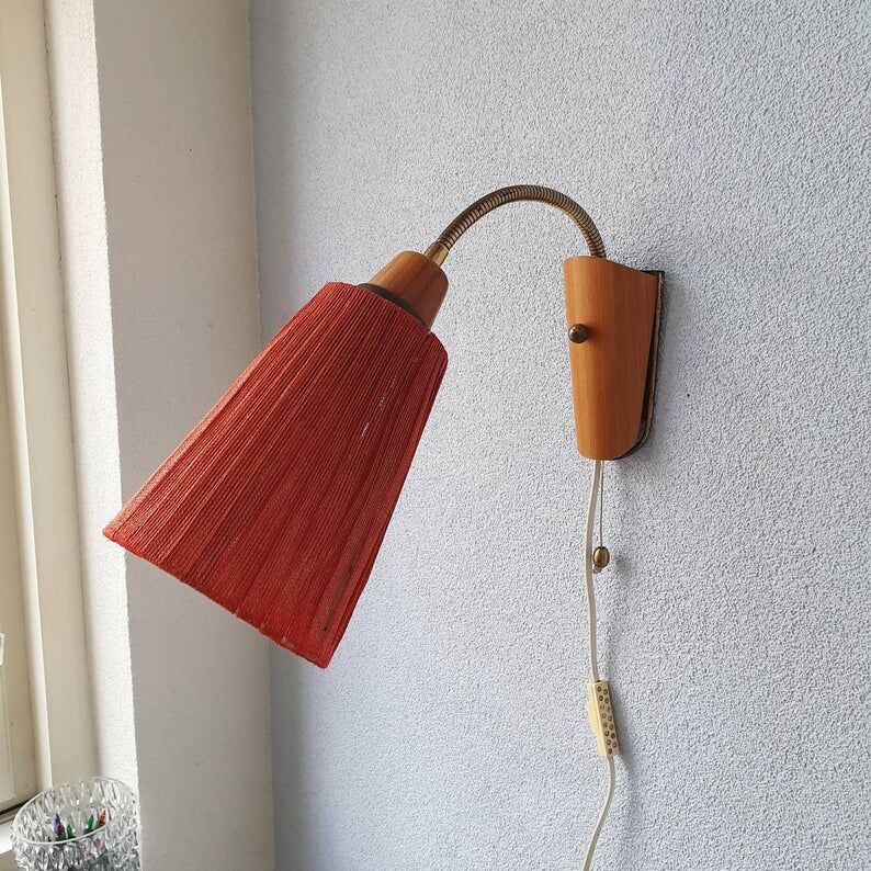 Apply vintage sisal rope Temde Leuchten 70s