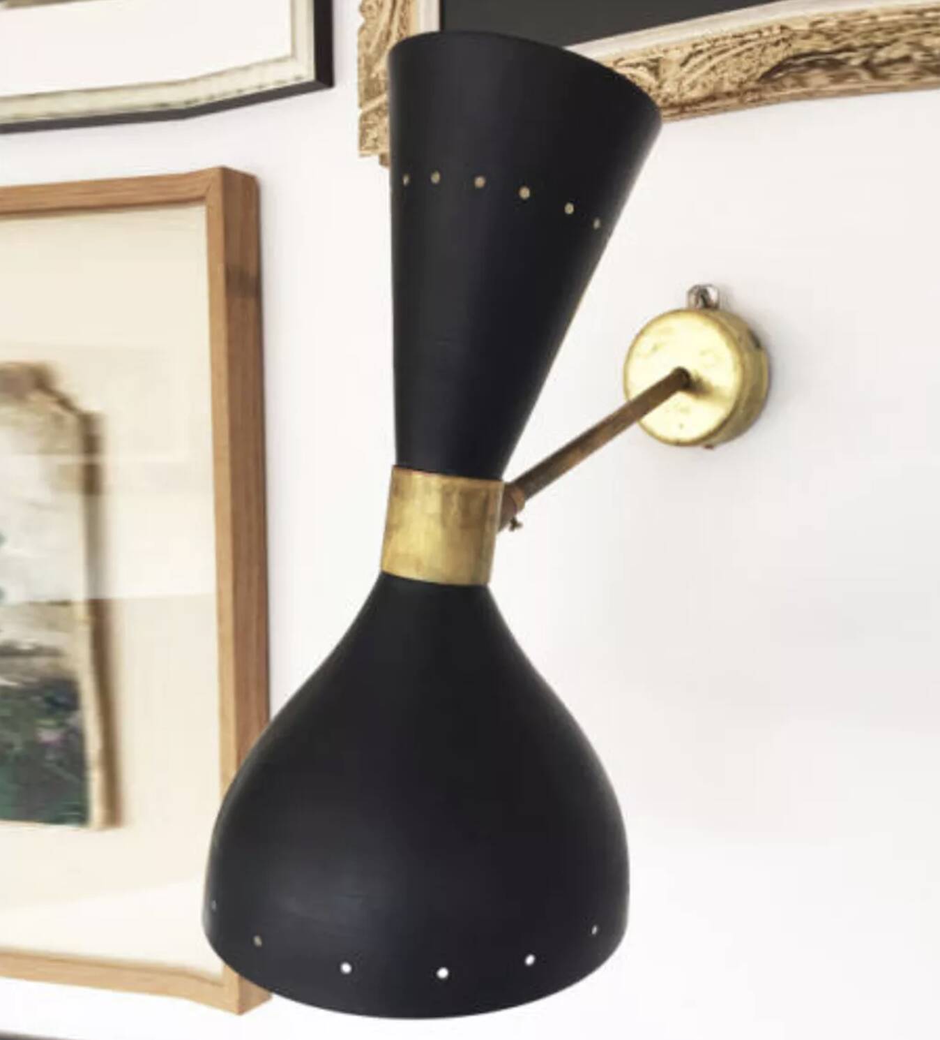 Paire d'appliques Italiennes design années 1950