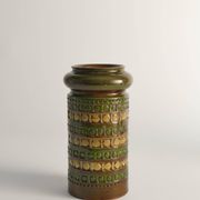 Yellow and Green Stoneware Vases by Aldo Londi for Bitossi, Italy, Set of 3
