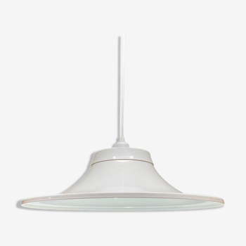 Lampe suspendue vintage danoise des années 1970 | | d’éclairage moderne scandinave du milieu du siècle Pendentif Rétro Blanc