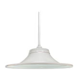 Danish Vintage Hanging Light 1970s | Mid Century Scandinavian Modern Lighting | White Retro Pendant