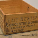 Wooden case of the Nestlé no1 brand