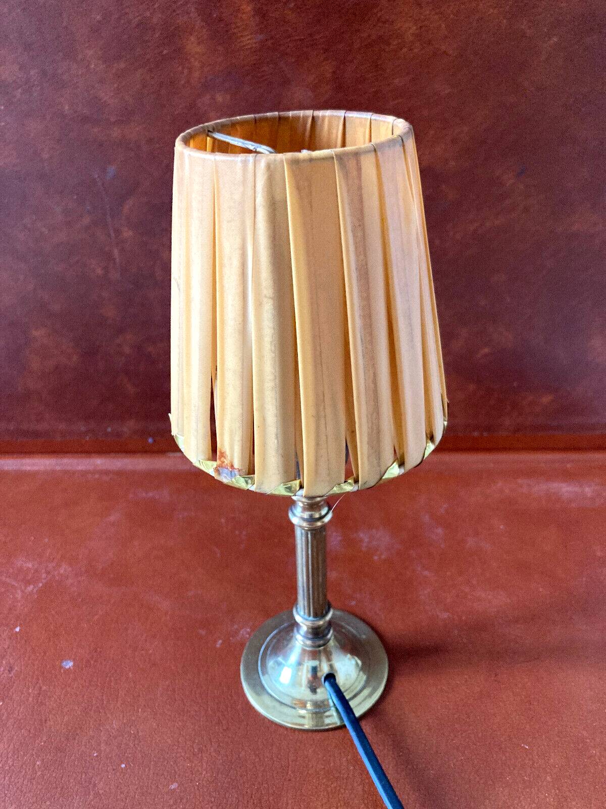Small old bedside lamp - golden base