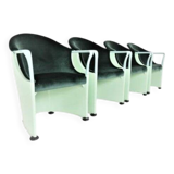 Four armchairs marked Tronetto by Luigi Origlia