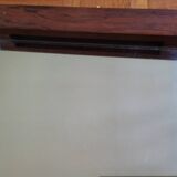 Modern tray - glass and rosewood - vintage