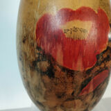 Grande Kokeshi - Winter camelia - master Watanabee Masao - 1917-2007