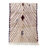 Tapis berbère marocain Azilal à motifs colorés 2,50x1,54m