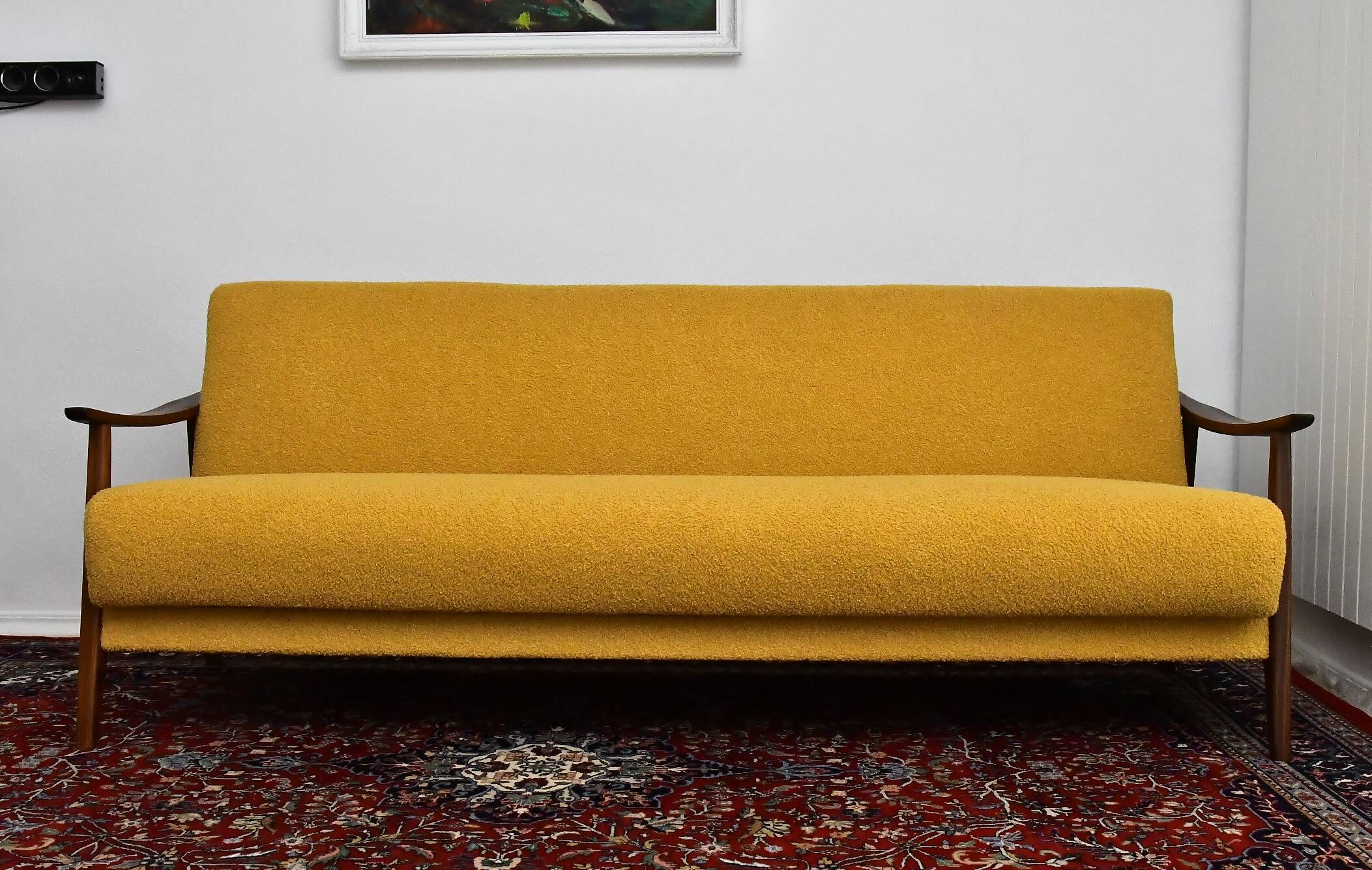 Scandinavian folding sofa in teak, 1960s