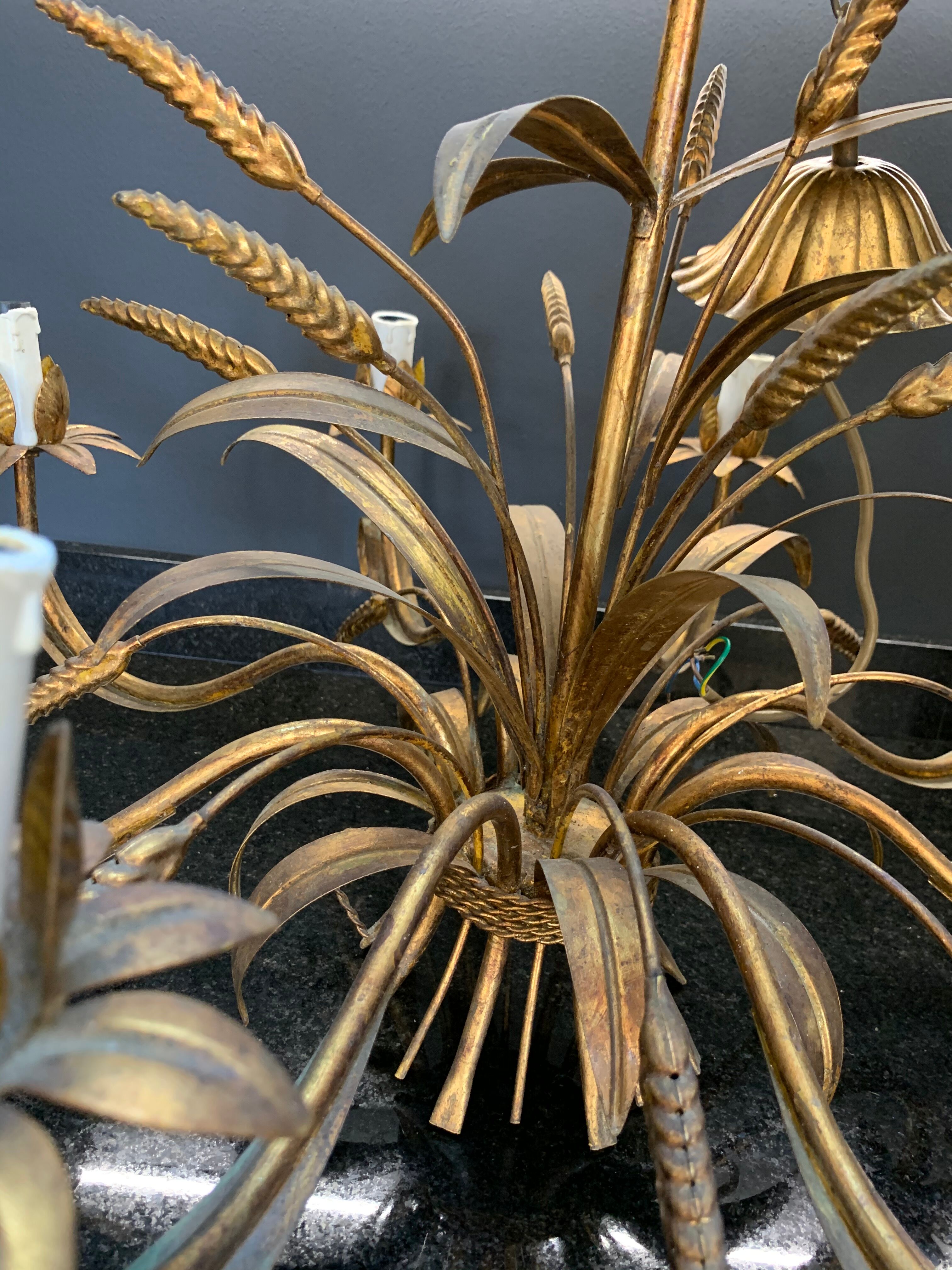 Golden chandelier