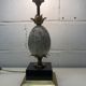Lamp 'ostrich egg' stone, brass