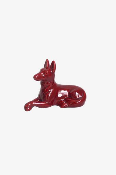 Chien en céramique