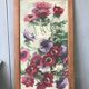 Tableau , fleurs en cascade , huile vers 1930