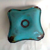 Candlestick enamelled "cellar rat"