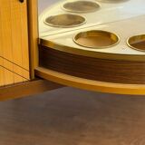 Meuble bar vintage à plateau tournant – l’esprit cocktail des années 50