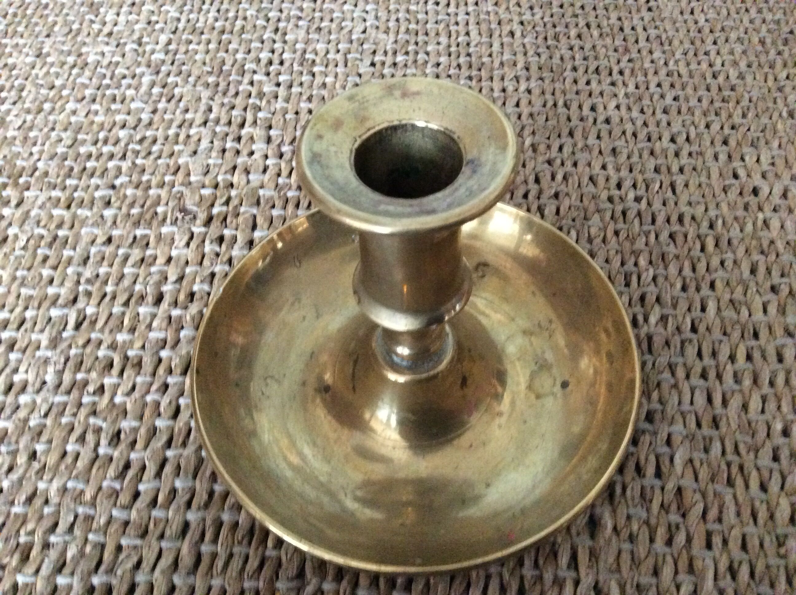 Copper candle holder