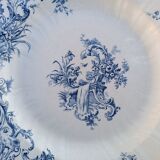 Assiettes en faïence terre de fer Gien modèle Baroque