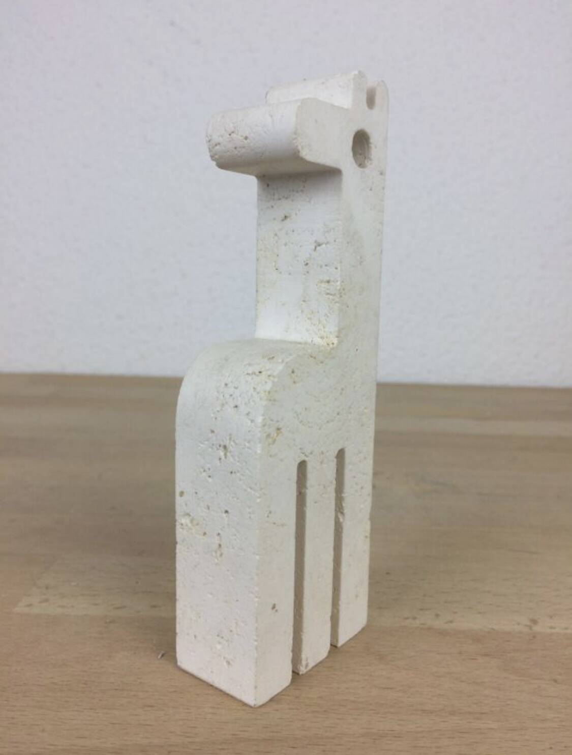 Sculpture girafe Fratelli Mannelli en travertin