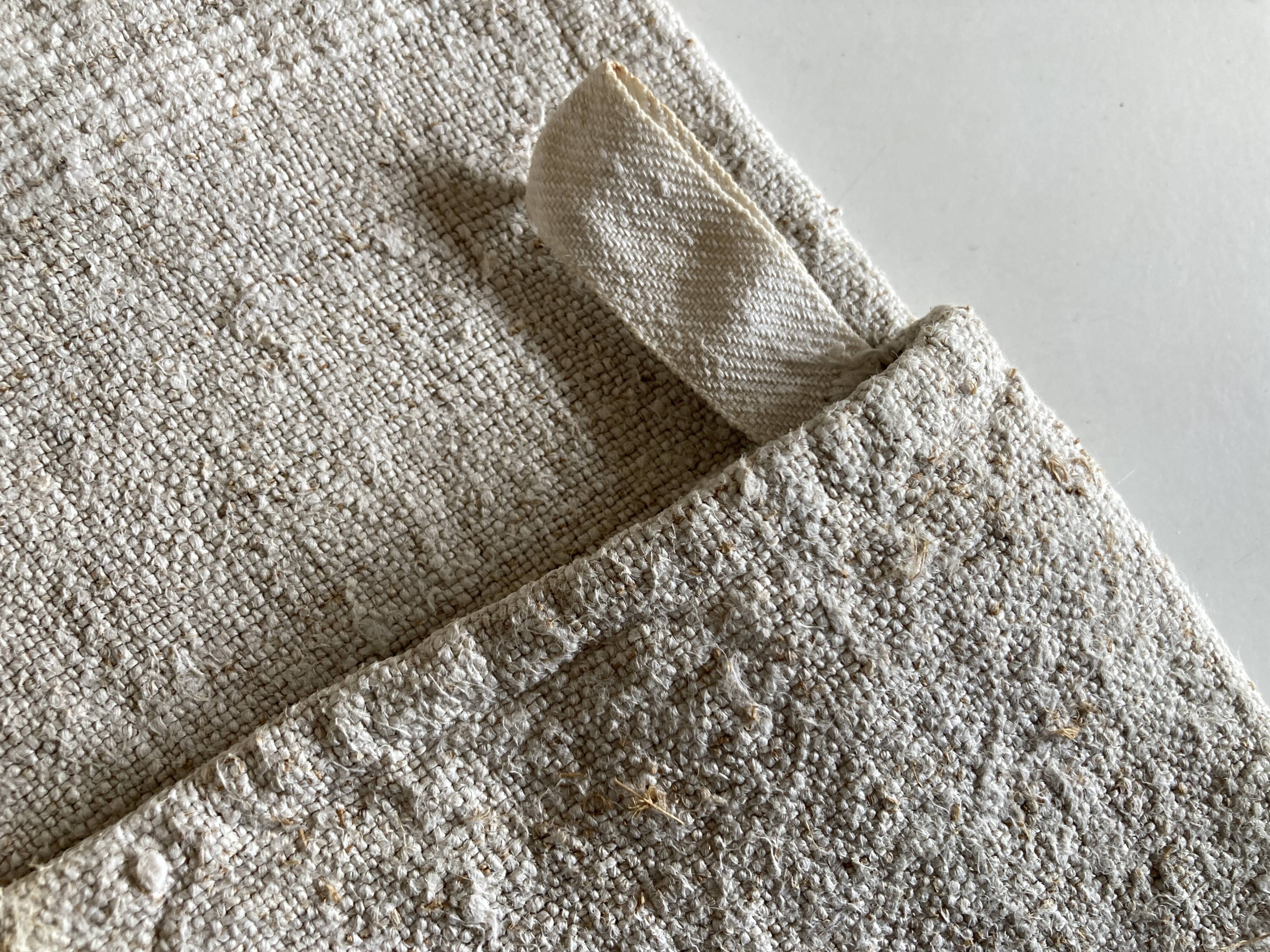 Farm torchon in raw hemp 19th reserve linen
