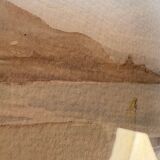 Watercolor signed Janick Laguitton – numbered 10/95 – Seascape