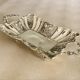 St Louis XV style letter tray, empty pocket, 20th century, in repoussé metal.