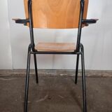 School chair with backrest