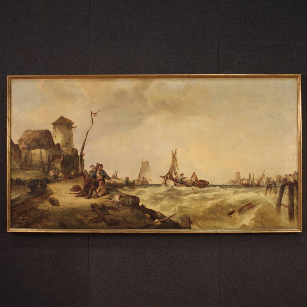 Seascape Painting From The Second Half Of The 19th Century