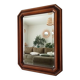 Vintage octagonal bevelled mirror from the 1960s.