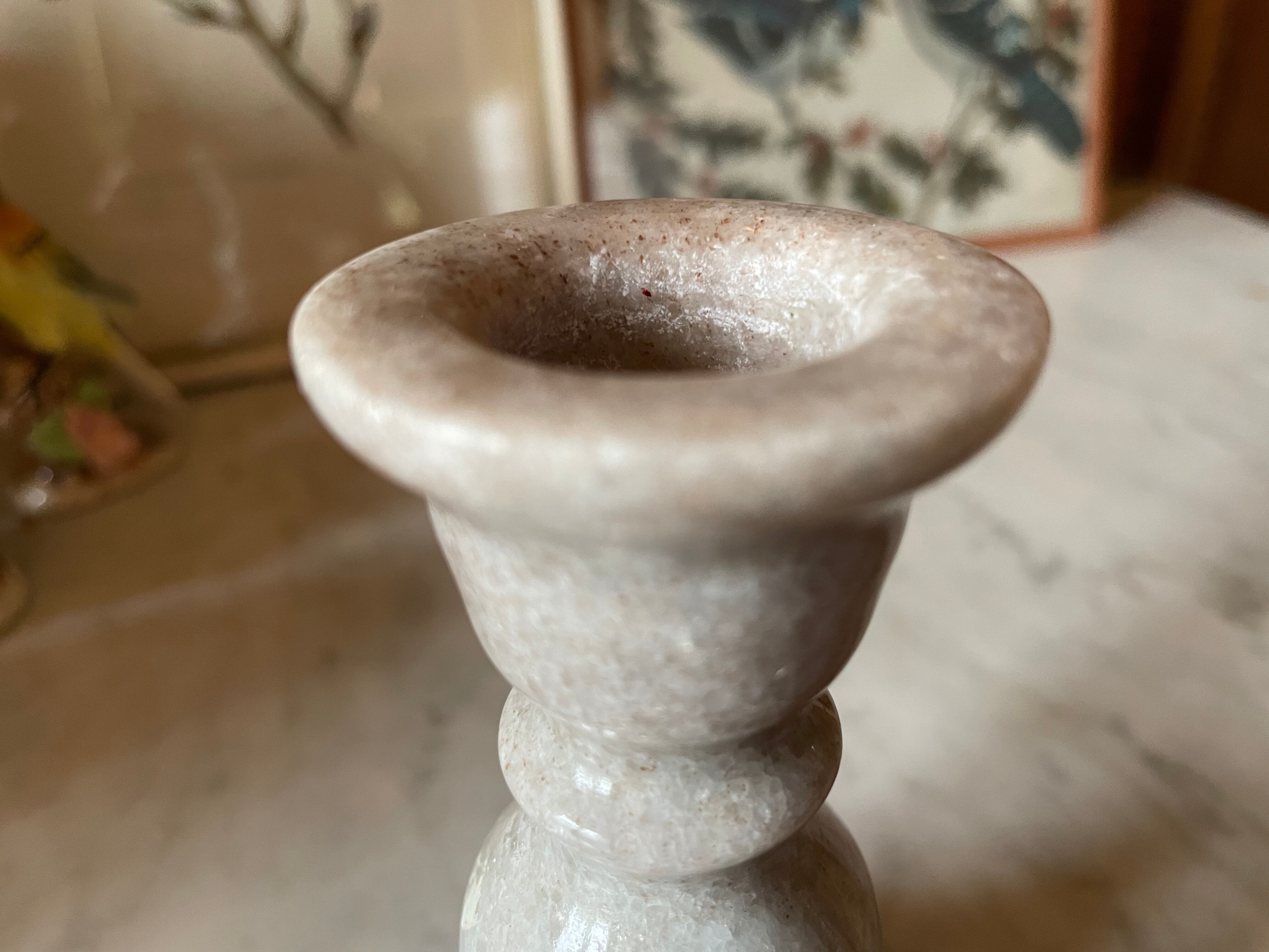Vintage marble candle holder