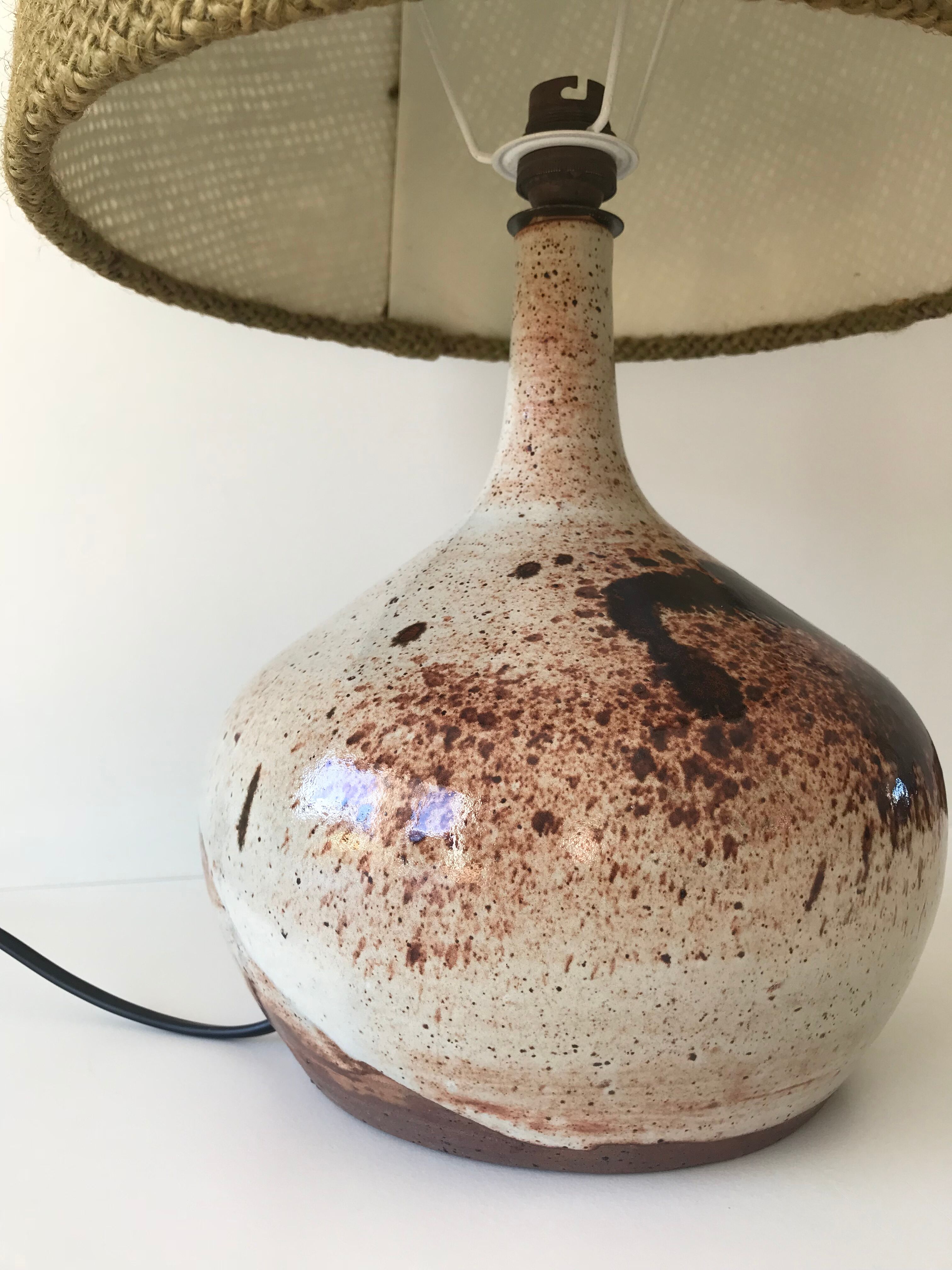Lampe en grès