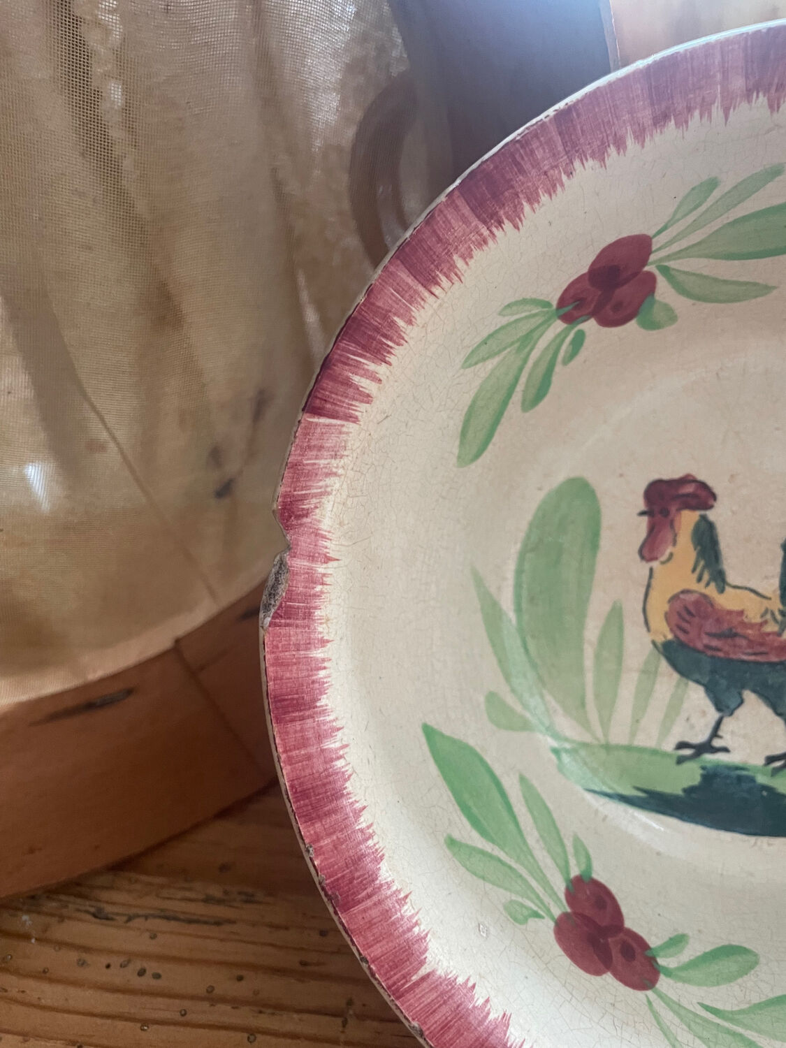 Ancien plat terre de fer Choisy