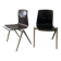Pair of Pagholz-Germany industrial chairs from the 50s-60s