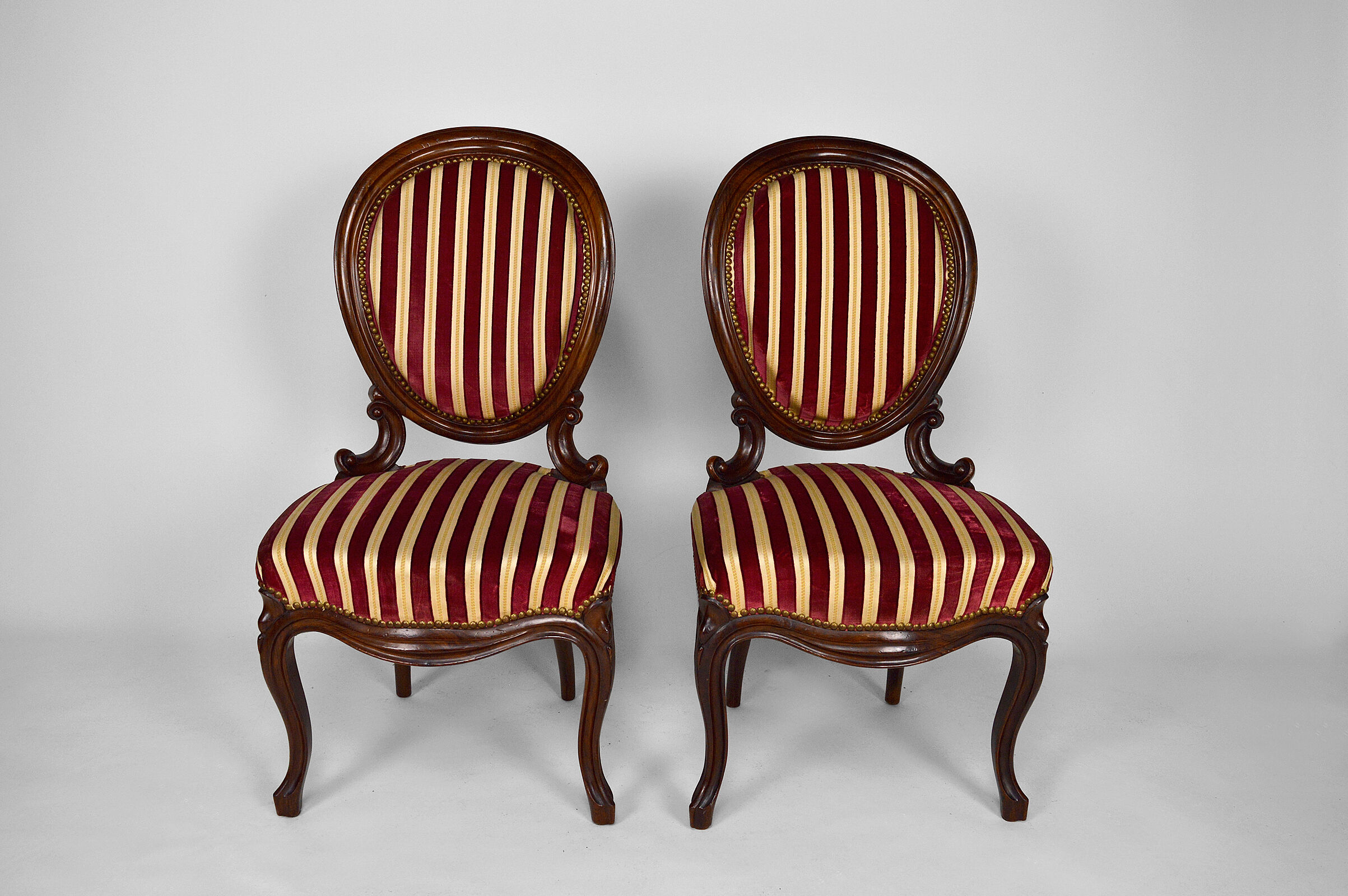 Salon Napoléon III in mahogany, 7 elements, circa 1860